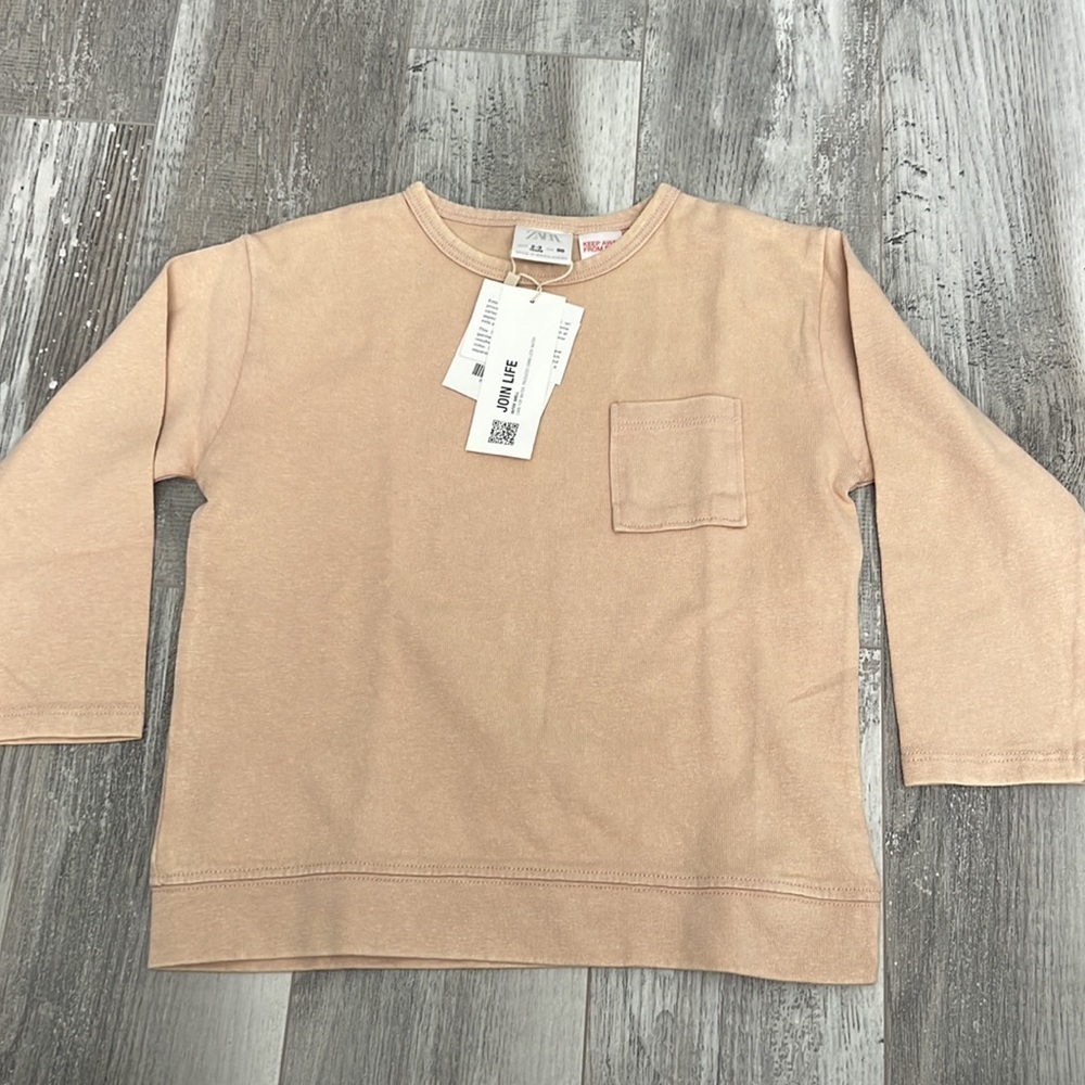 Zara Unisex Plain Pocket T-Shirt